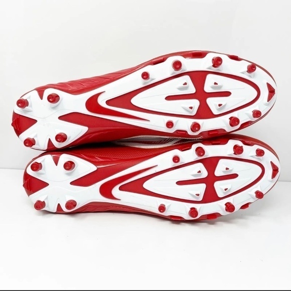 Nike Mens Alpha Pro 2 719932-166White Red Football Cleats Shoes Sneakers size 11